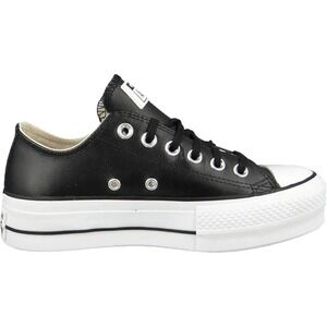 Womens Size 6.5 Converse CTAS Lift Ox Black/White Leather Shoes Sneaker 561681C